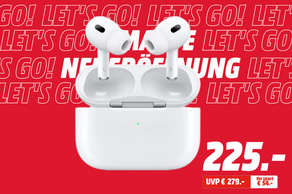 Apple AirPods Pro (2. Generation) für 225 statt 279 Euro.