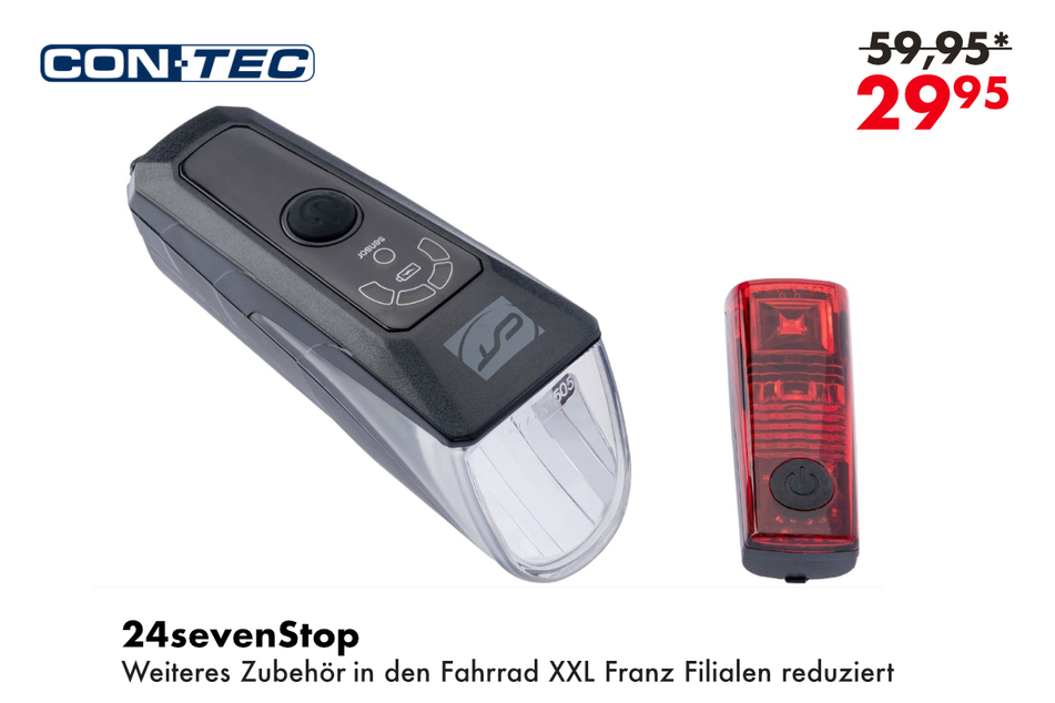 Contec 24sevenStop Fahrradlampe