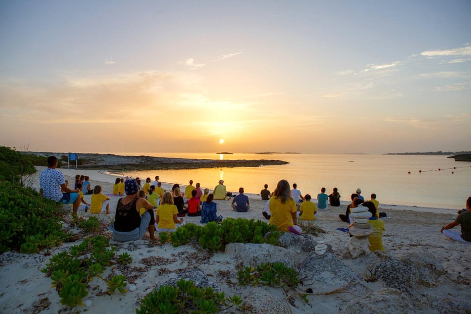 Das Yoga-Zentrum auf den Bahamas wird jedes Jahr von vielen Menschen besucht.