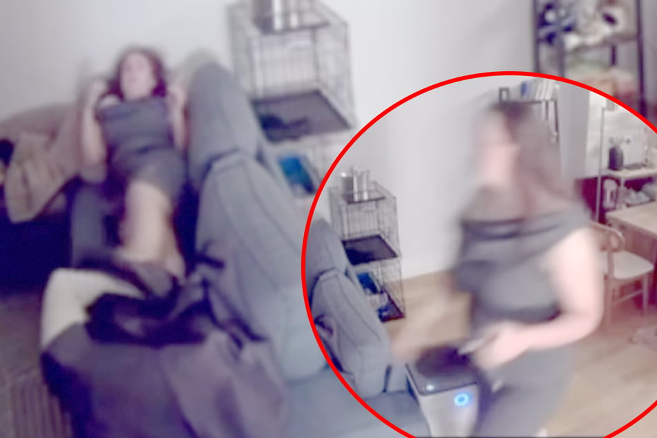 Frau verlässt Wohnung und fährt in Urlaub: Als sie ihre Überwachungskamera prüft, durchfährt sie der Schock