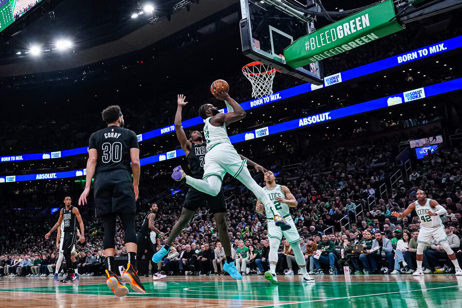 Jaylen Brown racked up 26 points as the Boston Celtics thrashed the Brooklyn Nets.
