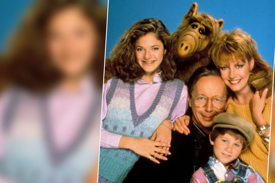 Fernsehfigur Alf (Mitte oben) lebt bei den Tanners. Lydia, Willie, Brian und Kate (v.l.n.r.) schließen den zotteligen Weltraumbewohner schnell ins Herz.
