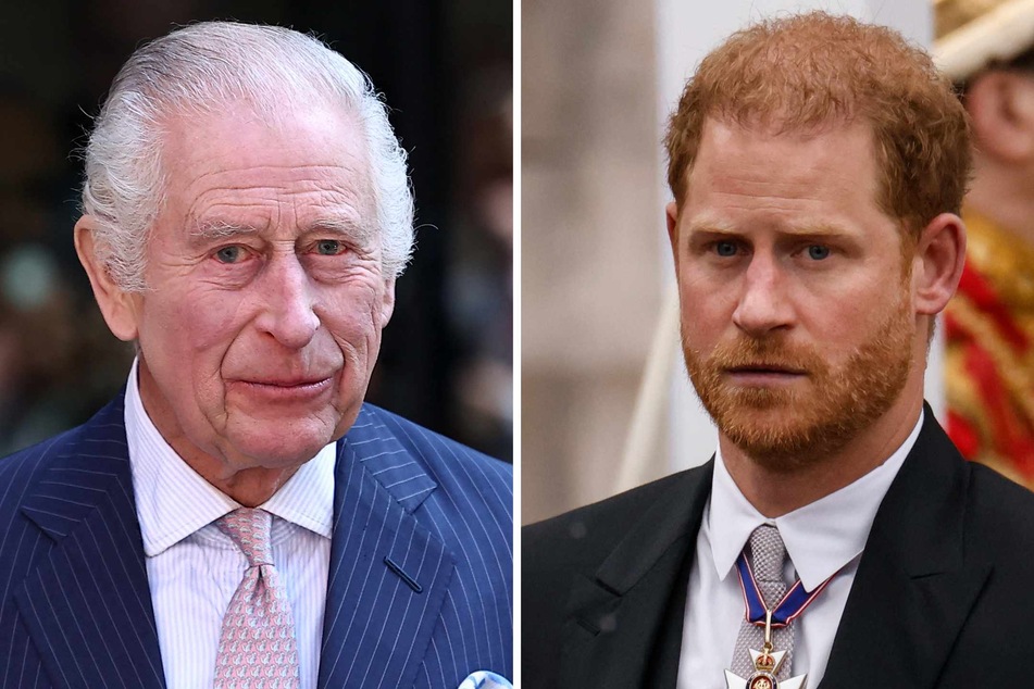 Prince Harry (r.) arrived in the UK on Tuesday for events marking the anniversary of his Invictus Games. He will not meet his father, King Charles III, however.