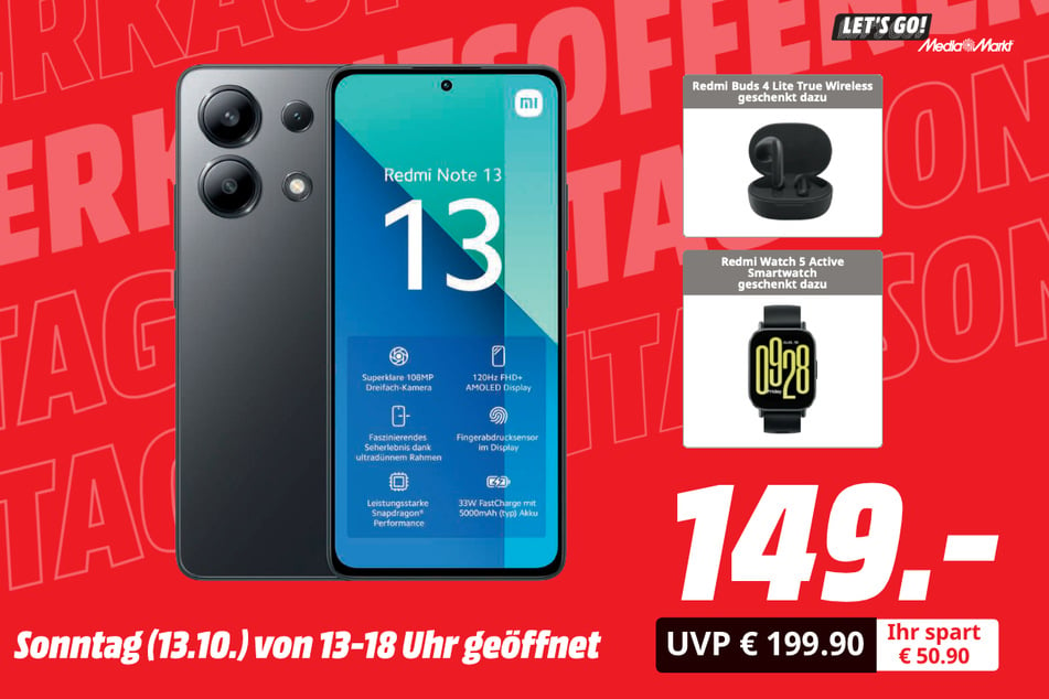 Xiaomi-Smartphone für 149 statt 199,90 Euro.