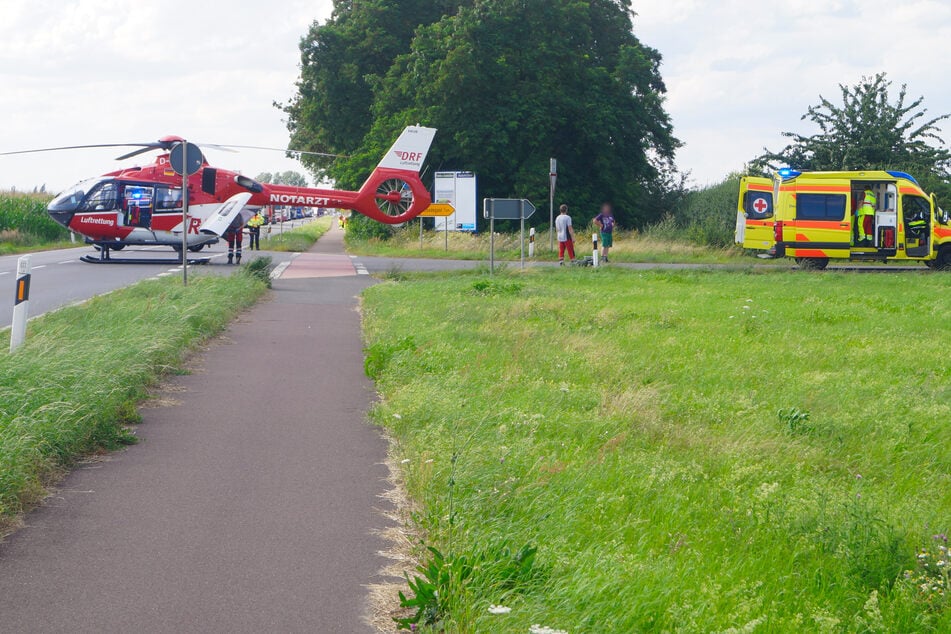 Am Unfallort landete auch ein Rettungshubschrauber.