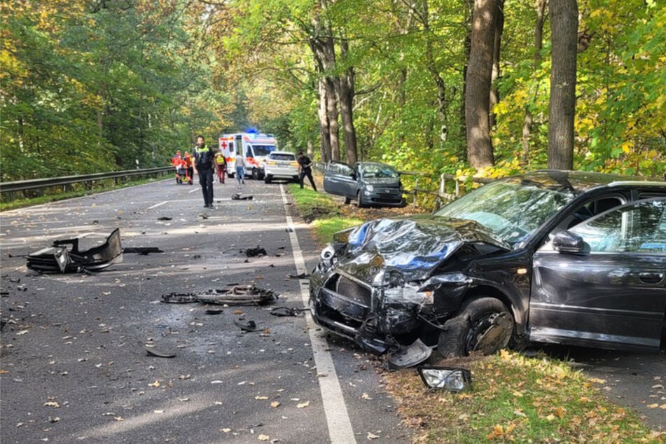 Ein BMW und ein Fiat waren ebenfalls am Unfall beteiligt.