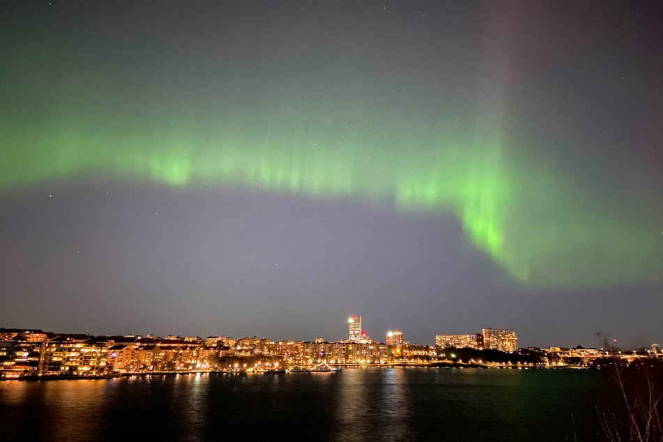 The Northern Lights are sometimes describes as curtains of light.