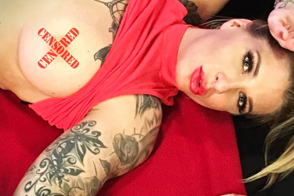 Das Bild zeigt einen Screenshot aus dem Instagram-Profil von Erotik-Model Samy Fox.