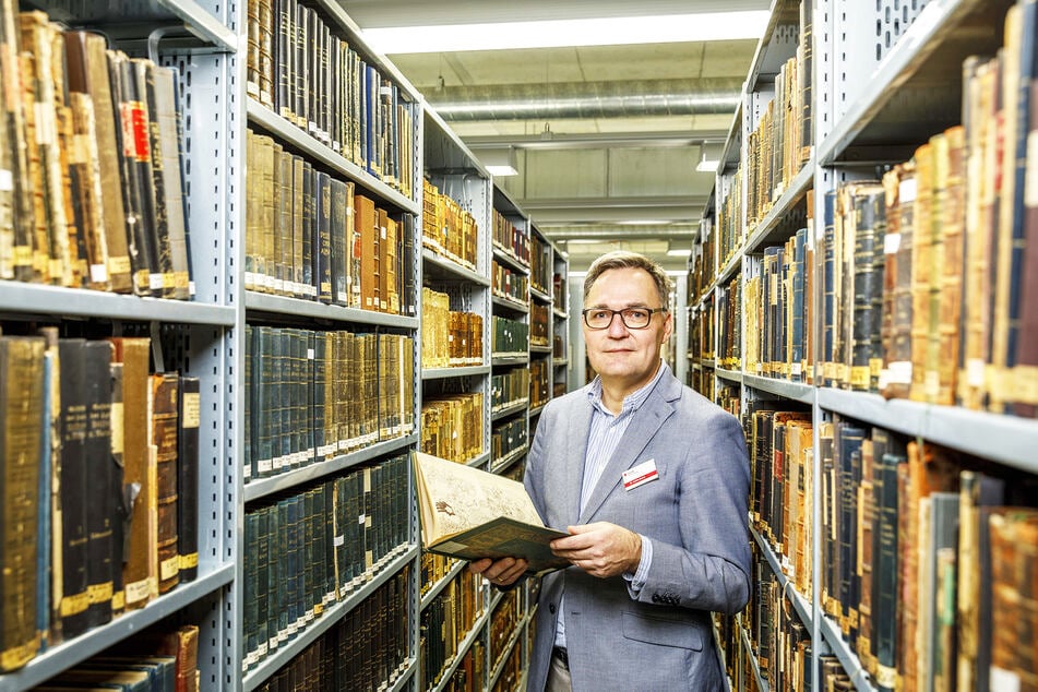 SLUB-Generaldirektor Achim Bonte (56) ist Herr über das "Gedächtnis Sachsens".