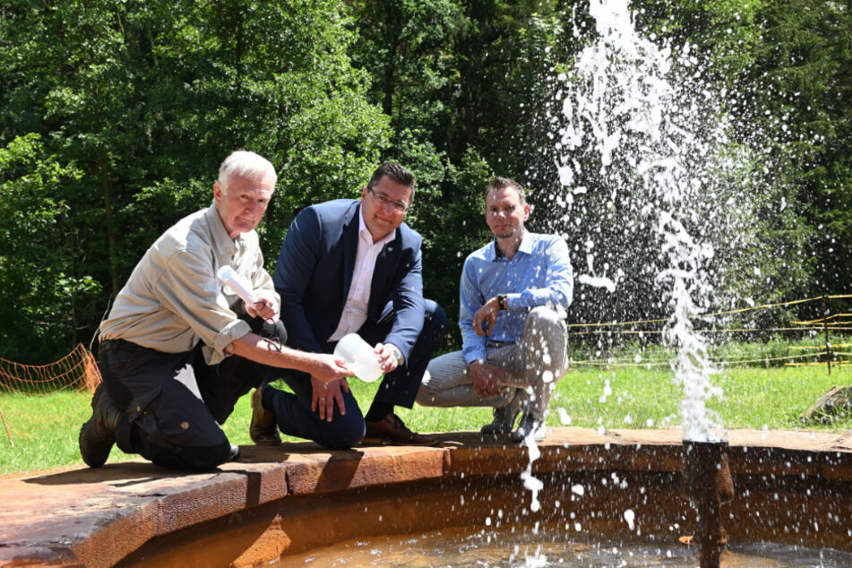 Sie arbeiten an der Wärmeversorgung der Zukunft im Vogtland (v.l.): Horst Kämpf (72), Landrat Thomas Hennig (46, CDU) und Sascha Görner (46).