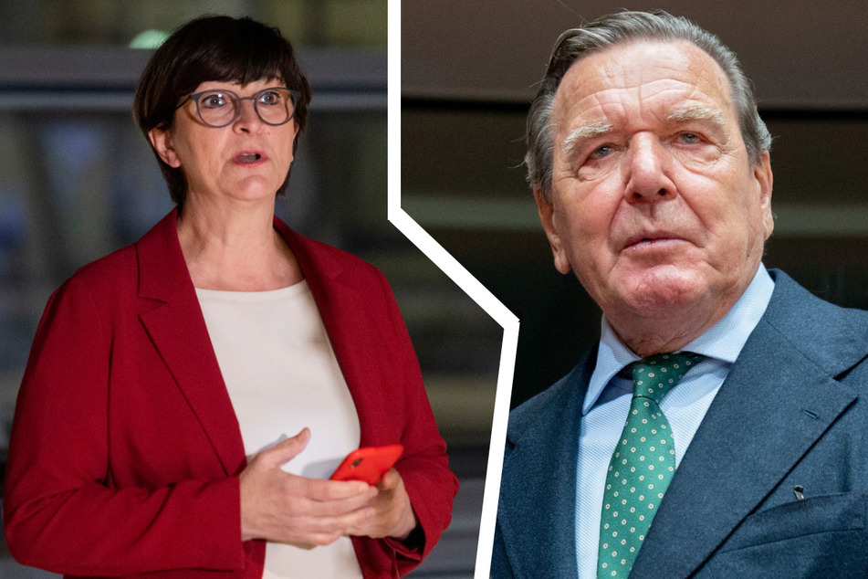 SPD-Chefin Saskia Esken (60) fordert Altkanzler Gerhard Schröder (78) zum Parteiaustritt aus.