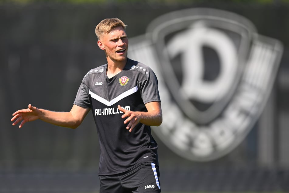 Jonas Sterner (22) am Donnerstag im Teamtraining der SGD.