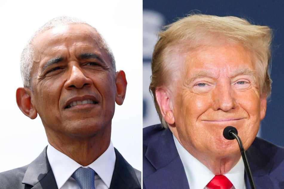 Trump shares AI video of Barack and Michelle Obama in front of graffiti-covered Air Force One