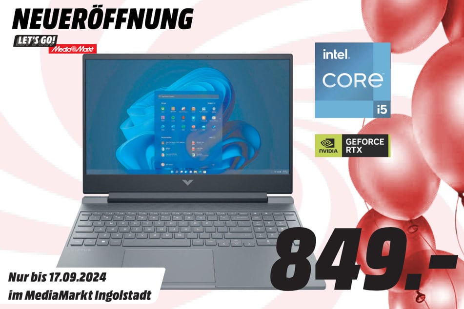 HP-Victus-Notebook für 849 Euro.