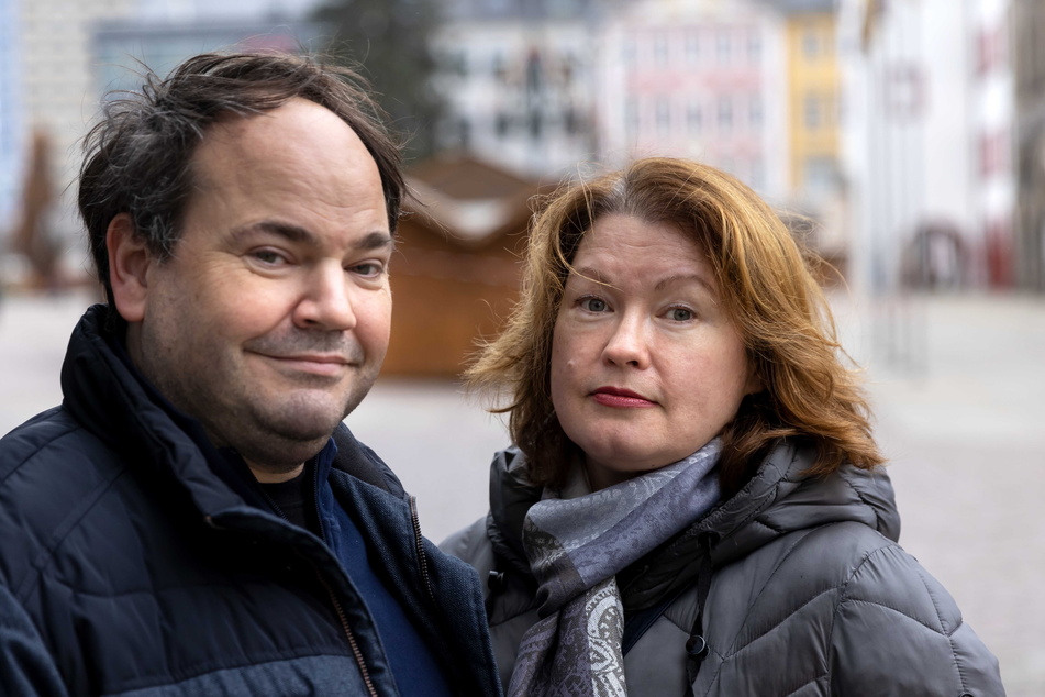 Raphael (50) und Bianca (53) Steinbock (50), Organisatoren des Chemnitzer Bürgerfestes.