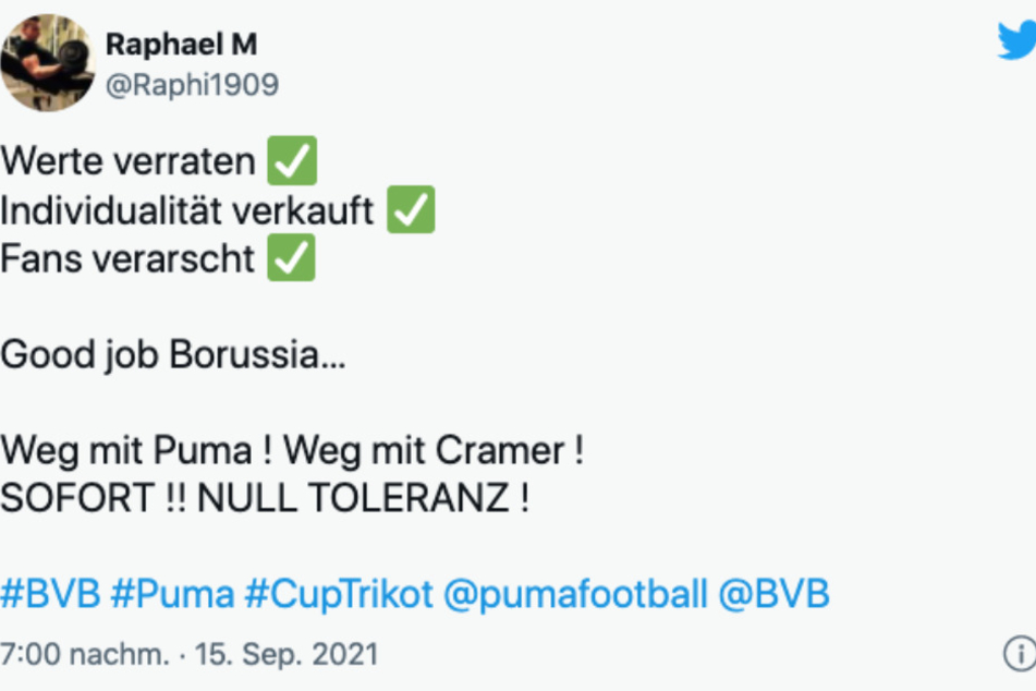"Werte verraten", "Individualität verkauft", "Fans verarscht" - ein Twitter-User macht sich richtig Luft.
