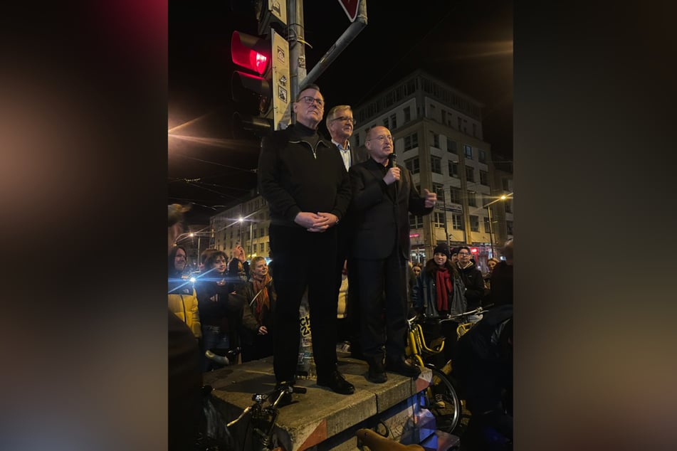 Drei Linke auf der Ampel (v. l.): Bodo Ramelow (68), Dietmar Bartsch (66) und Gregor Gysi (77).