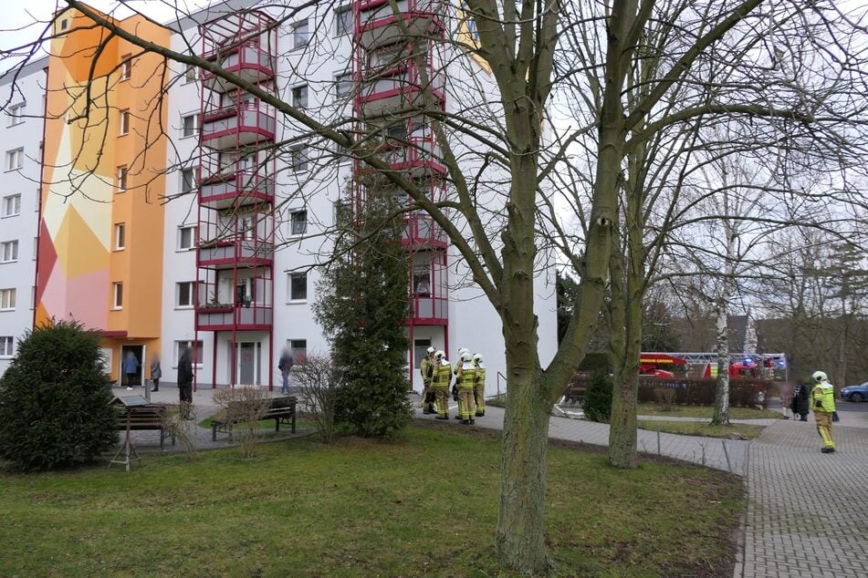 Aus diesem Neubaublock qualmte es am Montagmittag.