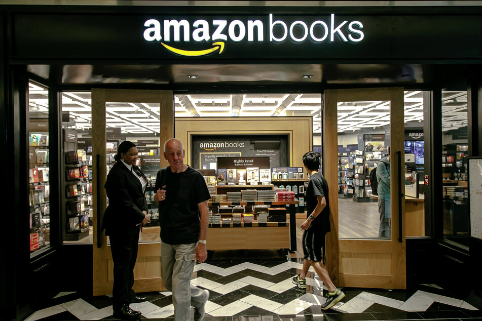 Amazon is responsible for 50% of all sales of print books and nearly 90% of online sales (stock image).