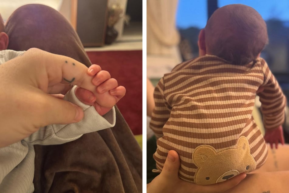 Ob beim Kuscheln oder Fernsehen, die frisch gebackene Mutter fotografiert die ersten gemeinsamen Momente mit ihrem Sohn.