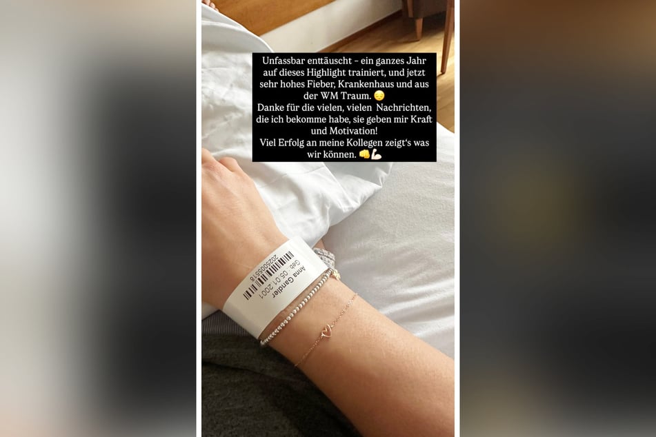 Anna Gandler meldete sich aus dem Krankenhaus bei ihren Fans.