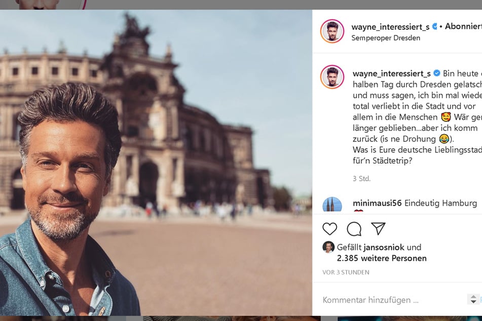 Wayne Capendale (43) liebt es in Dresden.