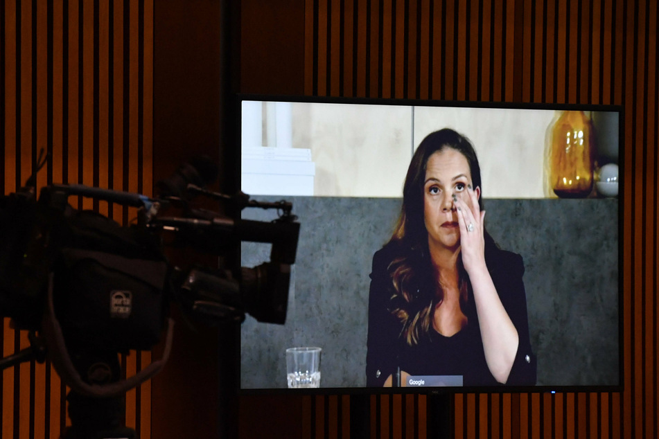 Melanie Silva, managing director for Google Australia, appeared via video conference before the Senate inquiry.