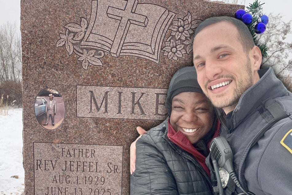 Frau schläft Monate auf Grab ihres Mannes: Die Reaktion eines Polizisten geht ans Herz