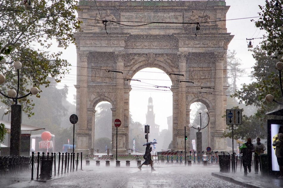 In Italien kommt es derzeit immer wieder zu starken Regenfällen.