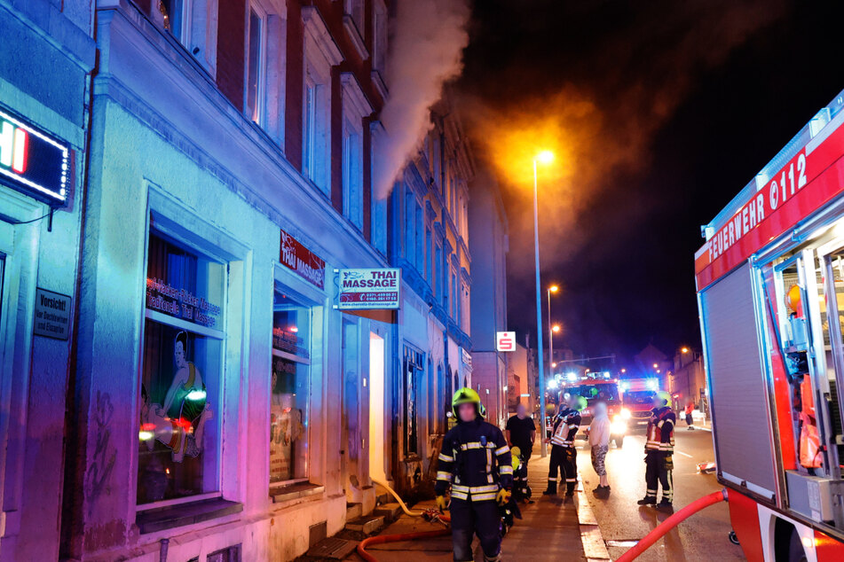 Chemnitz: Feueralarm in Chemnitz-Hilbersdorf: Wohnung steht in Flammen