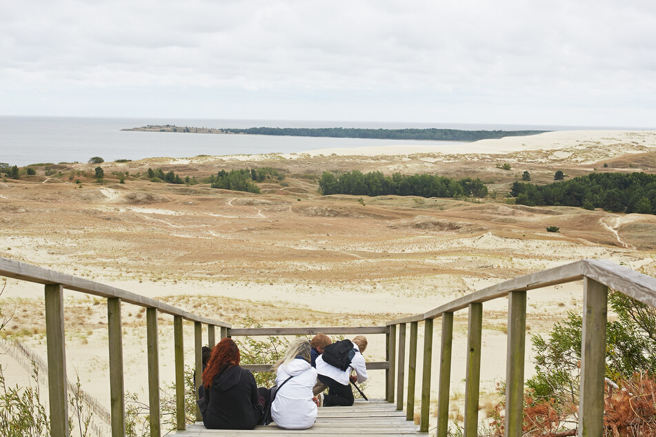 Blick von der Aussichtsplattform der 52 Meter hohen Parnidis Düne bei Nida.