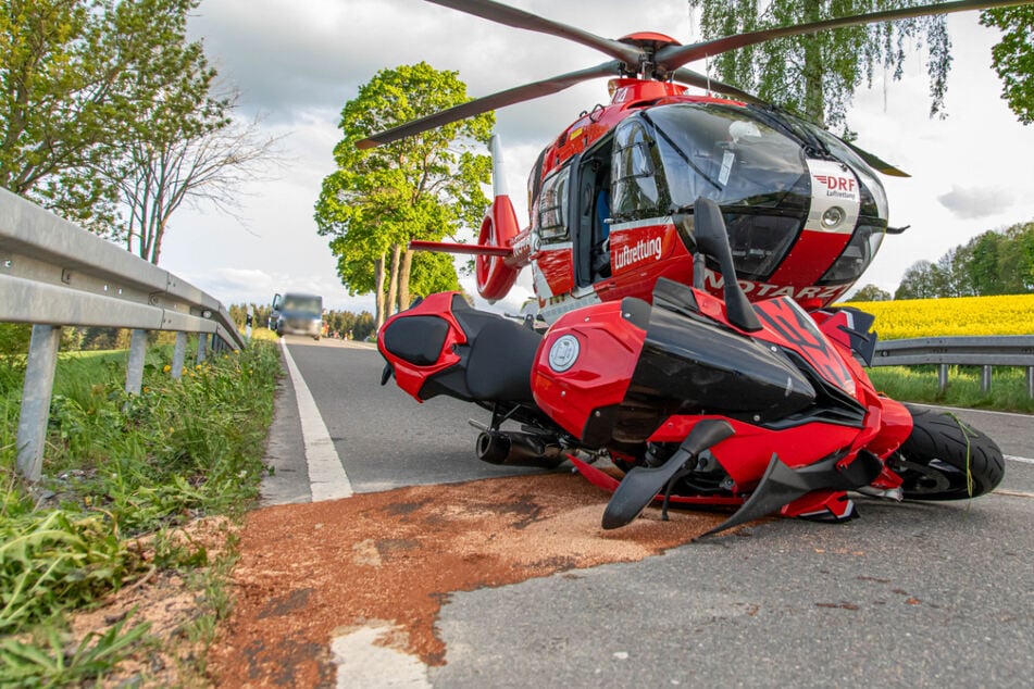 Auch ein Rettungshubschrauber kam zum Einsatz.