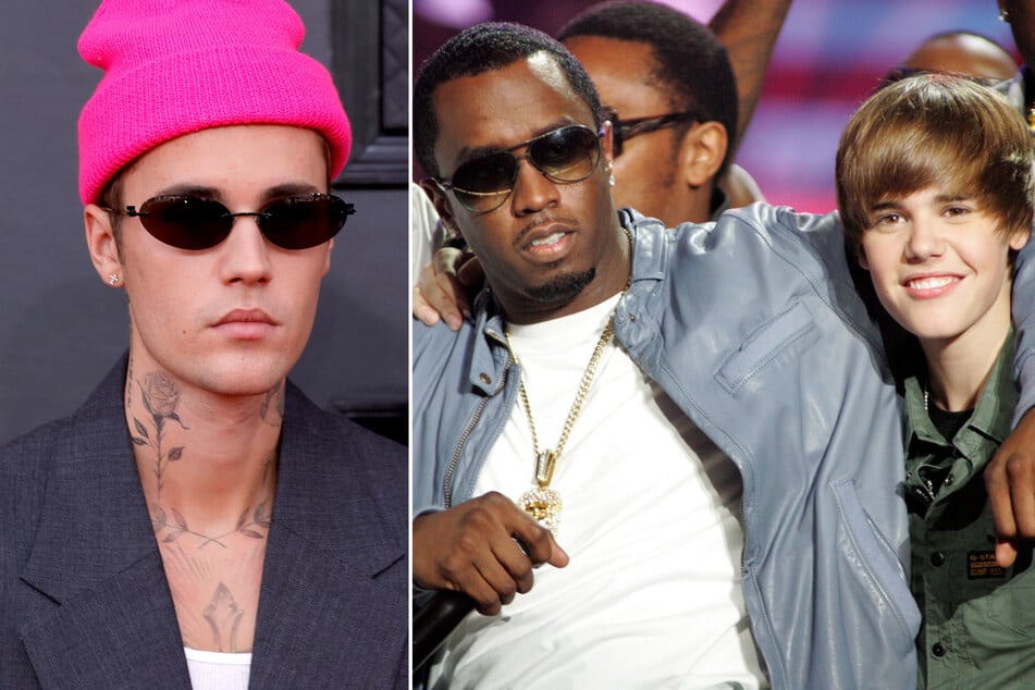 Justin Bieber has broken his silence on the trial of Sean "Diddy" Combs (c.), as well as rumors that the pop star was one of the disgraced mogul's alleged victims.