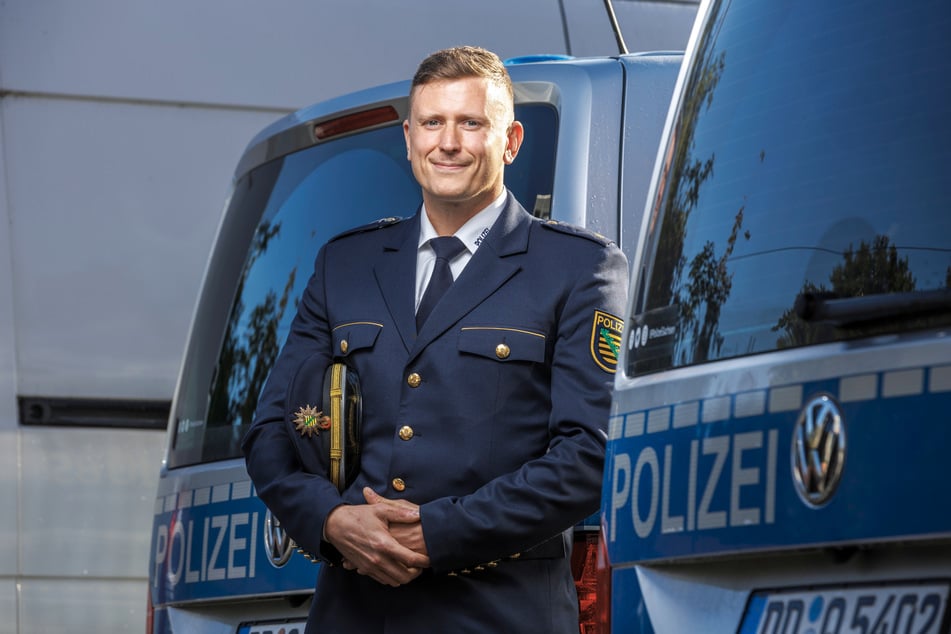 Polizeirat Alfred Eduardowitsch Ilg (37) ist der neue Chef im Revier Dresden-West.