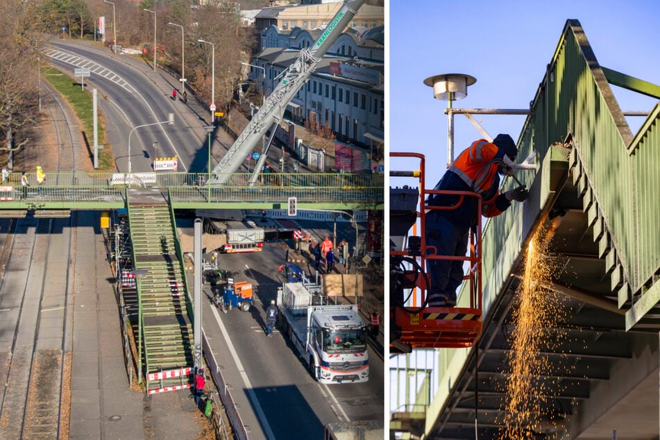 Dresden: 55 Jahre stand sie dort: Nächste Dresdner Brücke wird abgerissen