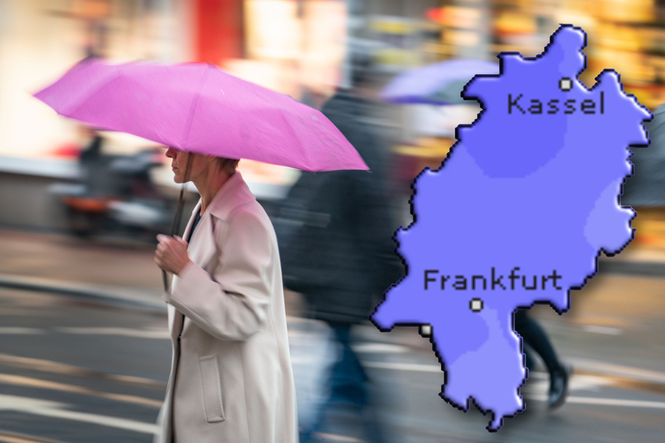 Während es am Wochenende in ganz Hessen immer wieder regnet, wird es zum Beginn der neuen Woche wärmer und sonniger.