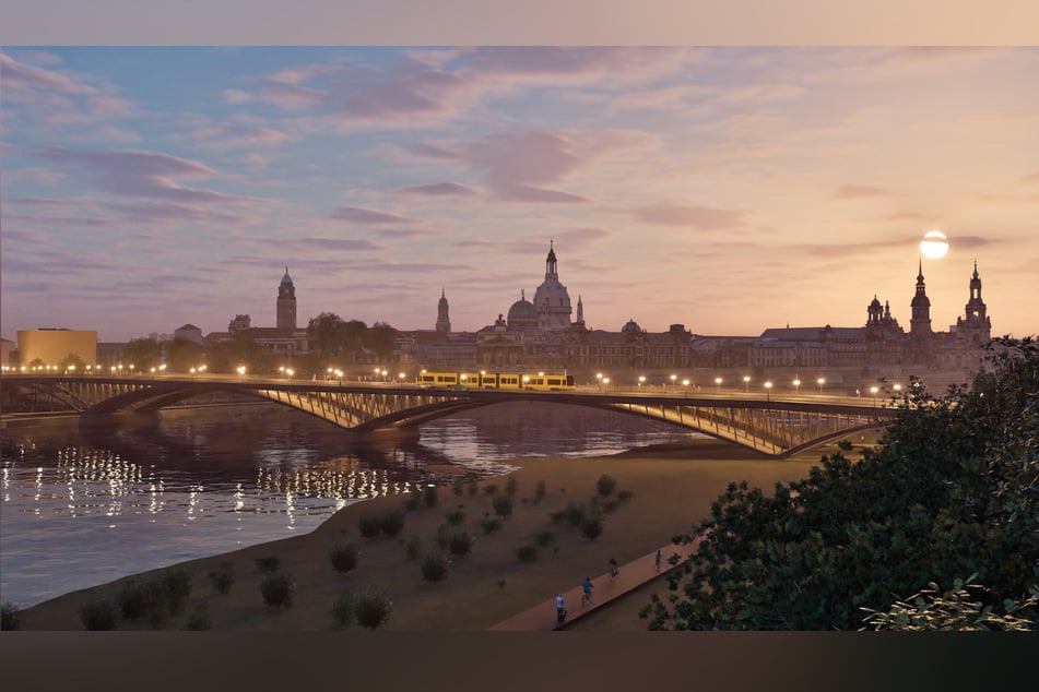 Die Bögen sind mit Sandstein verkleidet: So schön könnte sich die neue Brücke ins Stadtbild einfügen.