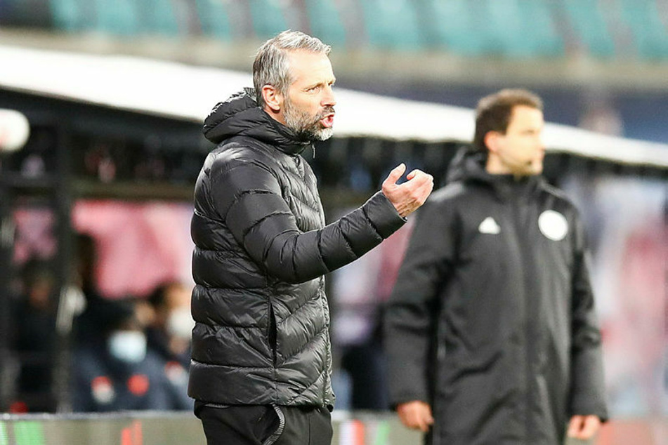 In seiner Geburtsstadt konnte Fohlen-Trainer Marco Rose (l.) nach 2:0-Führung keine Punkte mitnehmen.
