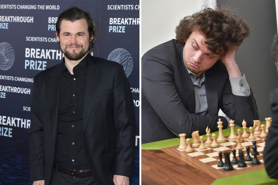 US chess player Hans Niemann (r.) had his lawsuit against Magnus Carlsen and others who accused him of cheating thrown out of court.