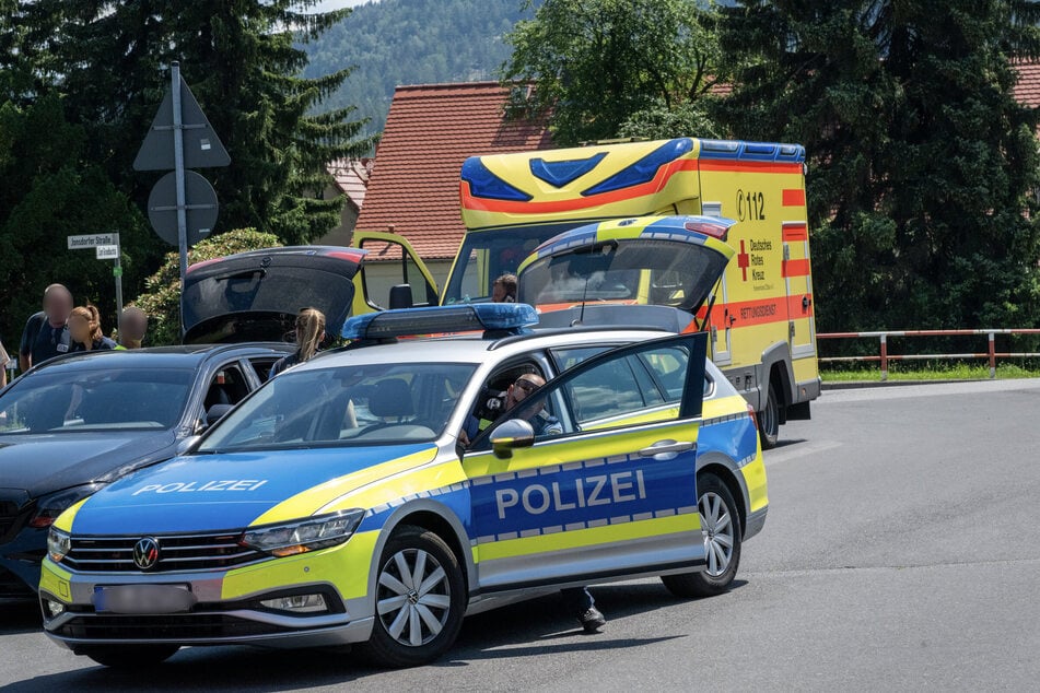 Die Polizei sicherte am Einsatzort die Spuren.