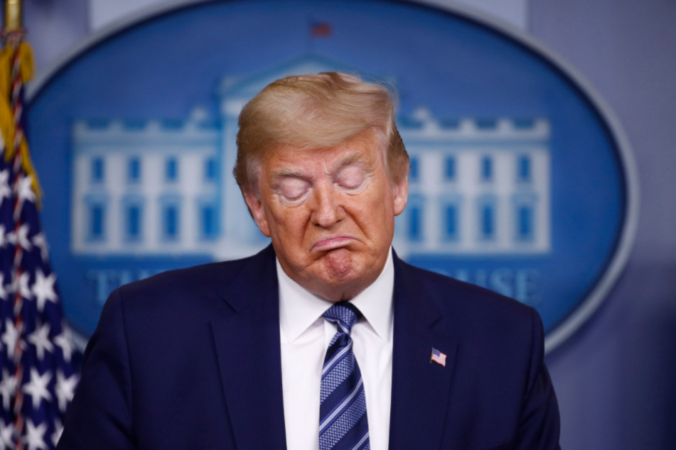 Donald Trump bei einer Pressekonferenz im Weißen Haus.