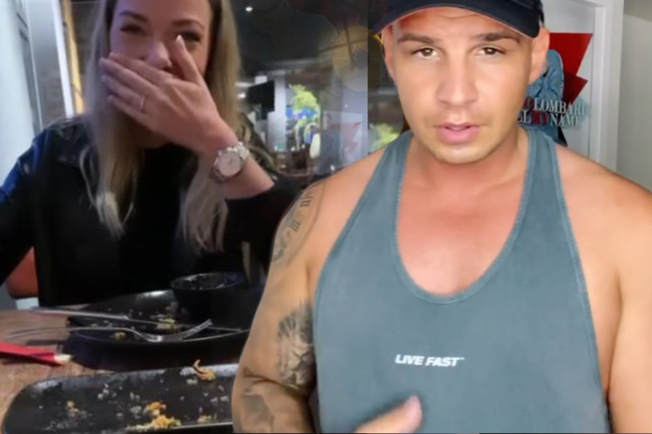 Keine Manieren? Dabei hat Pietro Lombardi seine Freundin Laura erwischt!