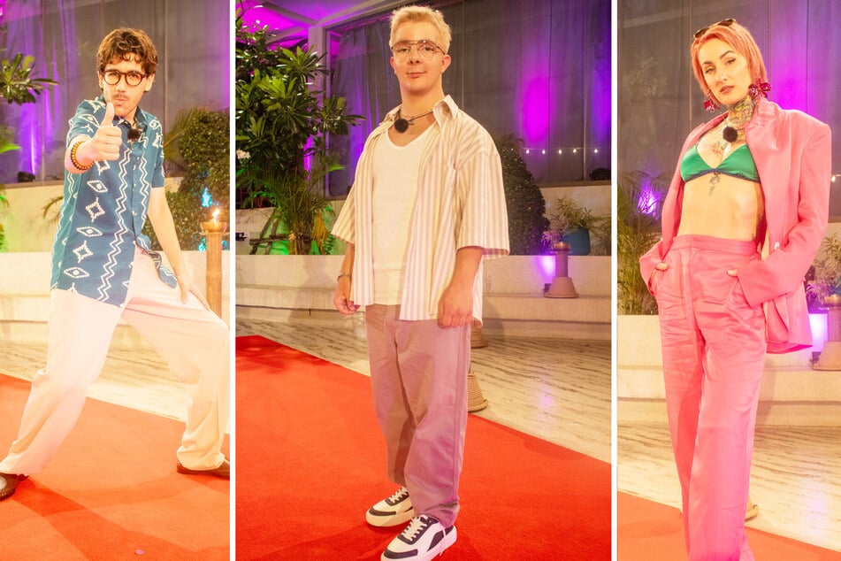 Sind nach dem Umstyling komplett verwandelt: Darius (19, v.l.n.r.), Sammy (21) und Sarah (35).