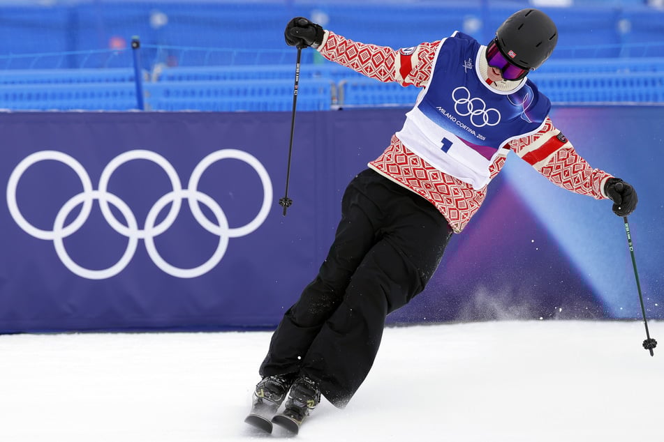 Birk Ruud aus Norwegen feiert den Sieg im Slopestyle.