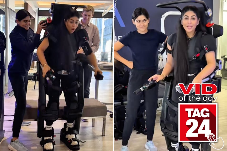 This woman was able to walk again for the first time in a decade thanks to breakthrough exoskeleton technology!