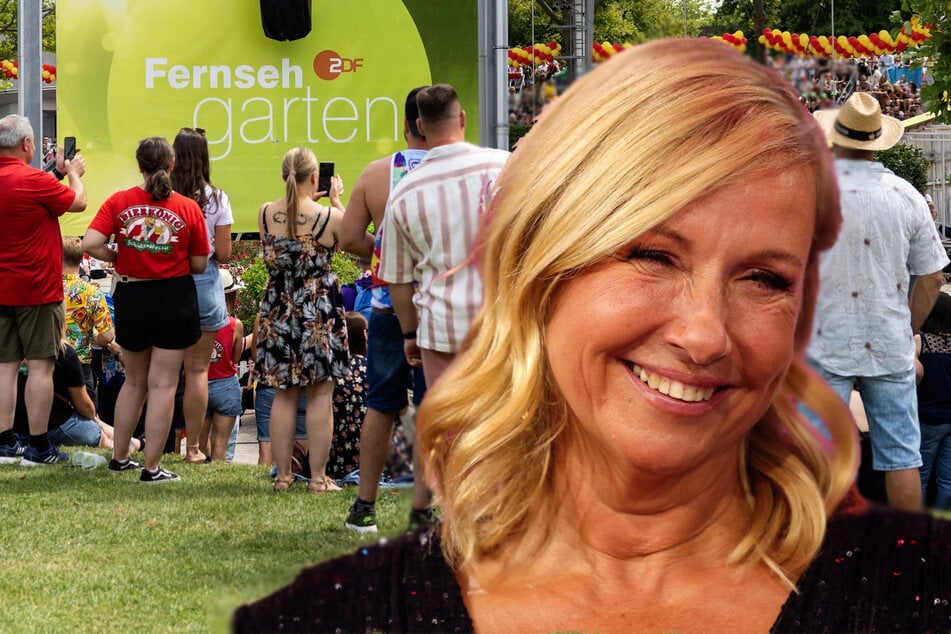 Frisch verlobt: Noch aufgekratzter als gewöhnlich führte Andrea "Kiwi" Kiewel" (60) durch den "ZDF-Fernsehgarten" am Sonntag. (Archivbilder)