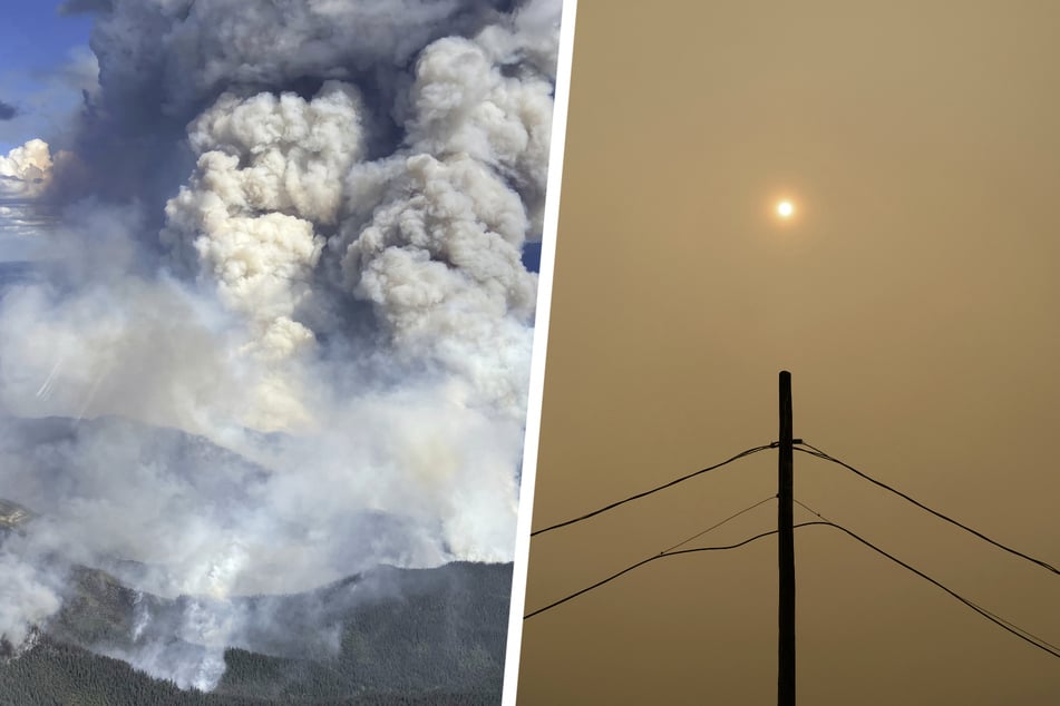 Après d'importants incendies de forêt au Canada : des nuages de fumée géants obscurcissent le ciel en Europe