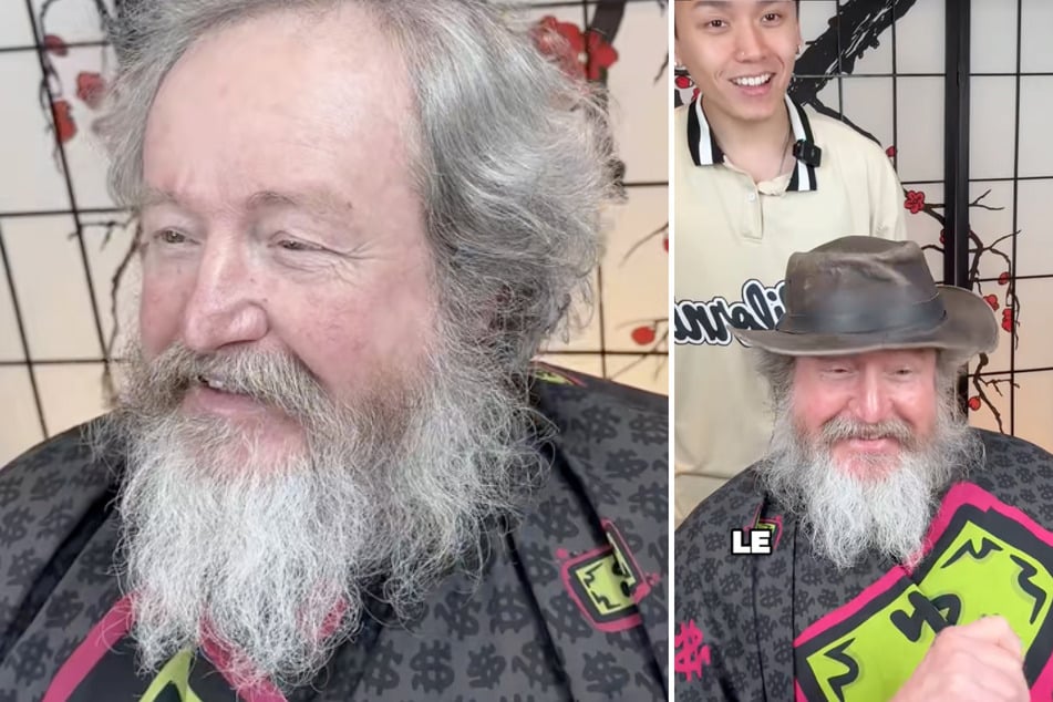 Der Kunde von Friseur Thai Nguyen wünschte sich ein Wunder, was seine Haare anging.