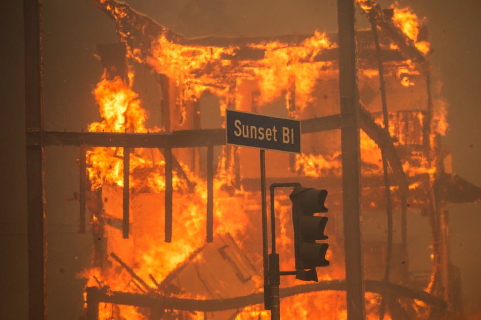 Wildfires near Los Angeles have prompted the Los Angeles Kings to postpone their scheduled NHL home game Wednesday and the NFL to monitor developments ahead of Monday's planned playoff game.