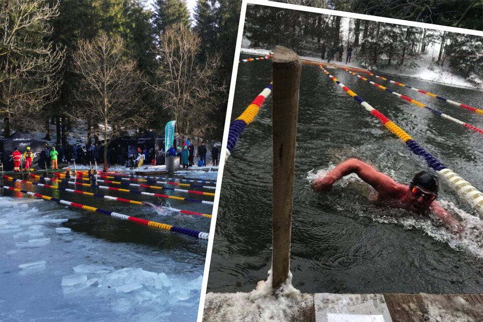 Neuhermsdorf wird wieder das Mekka der Eisschwimmer